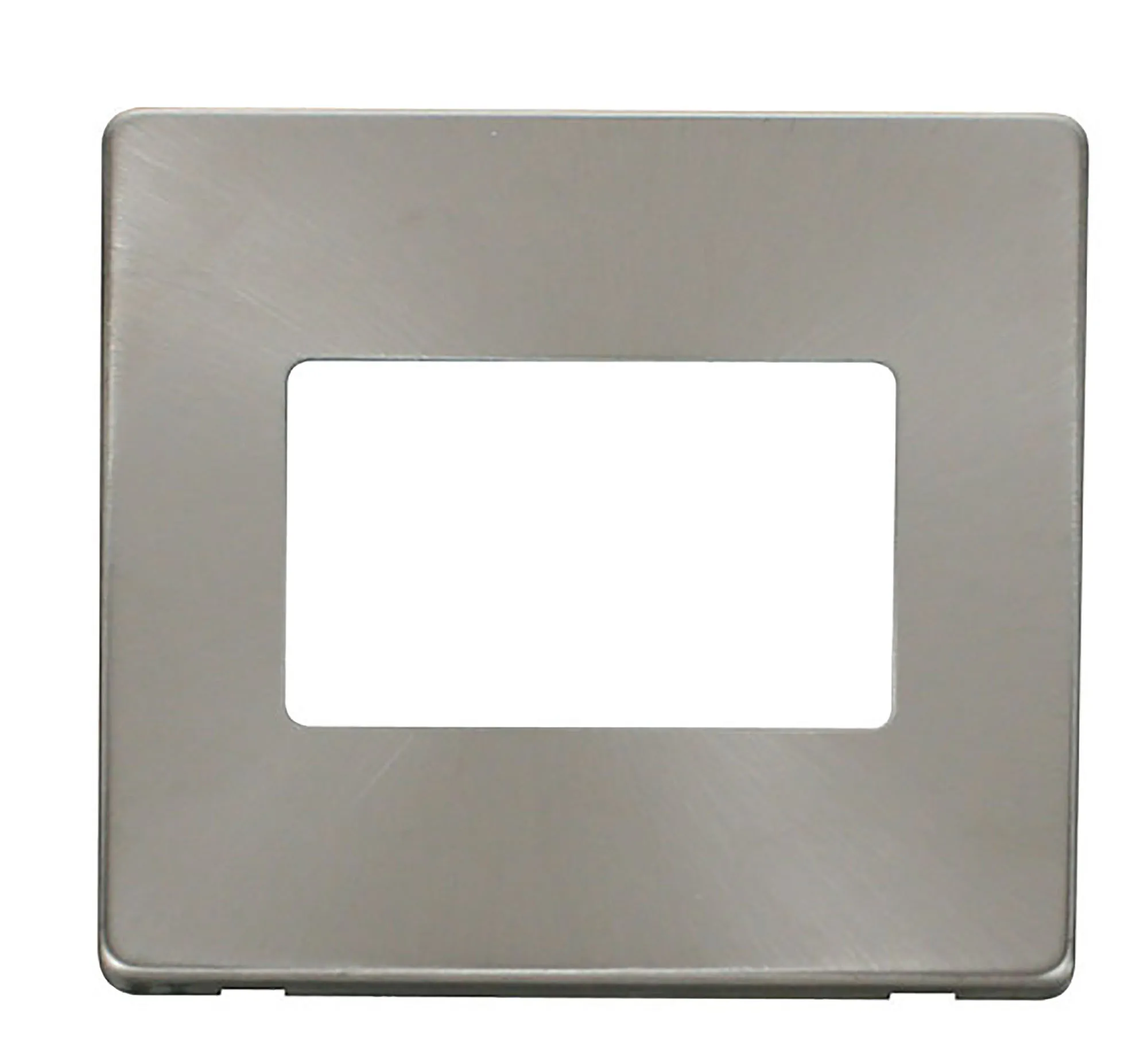 Definity Front Plate Brushed Steel Wiring Accessories Click Decorative Screwless Definity Front Plate Brushed Steel Wiring Accessories Click Decorative Screwless